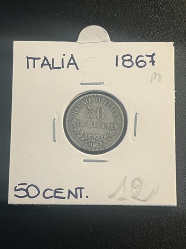 Italia centesimi 1867 m - 50,