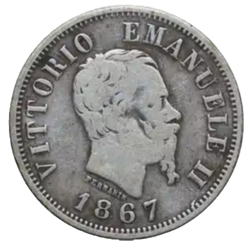 Centesimi 1867 milano - 1867, m