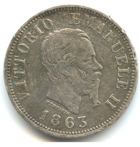 Centesimi 1863 milano m - 1863,
