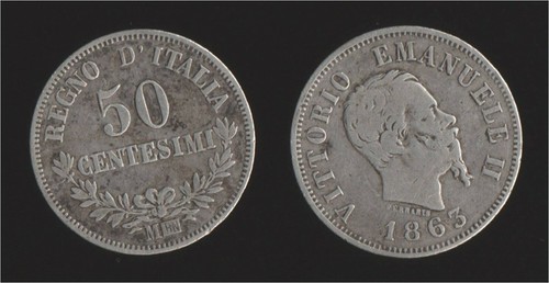 Centesimi 1863 milano - m,