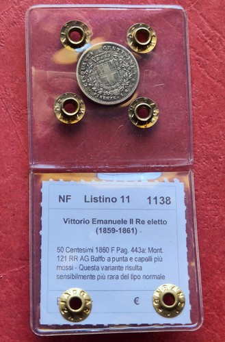 Centesimi 1860 baffo - centesimi,