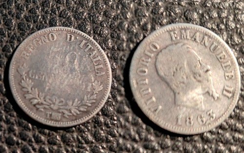 Centesimi argento 1863 - 50,