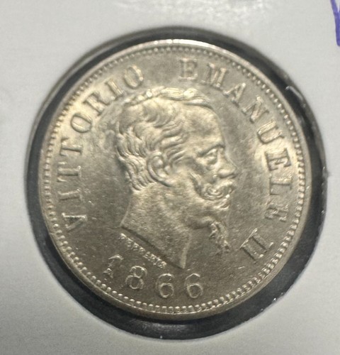 Italia centesimi 1866 m - italia, 50