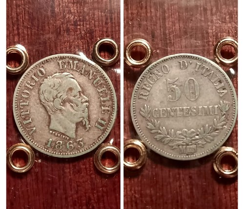 Centesimi argento 1863 - centesimi,