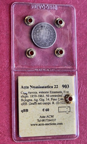 Centesimi 1859 bologna - centesimi, re