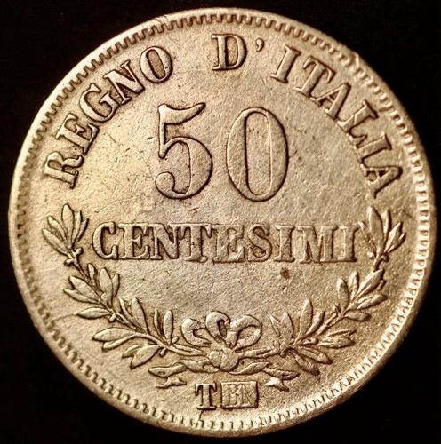 Italia centesimi 1863 t - 50,